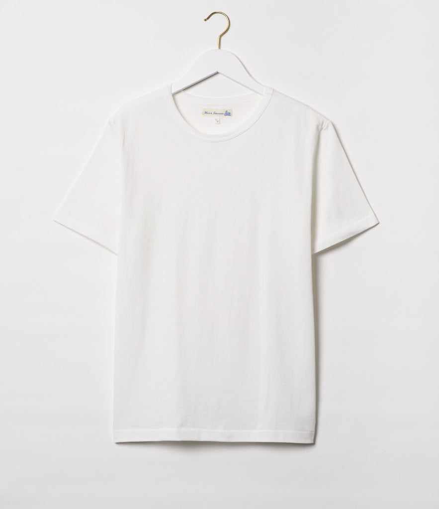 215 Loopwheeled Classic Fit Midweight T-Shirt - White
