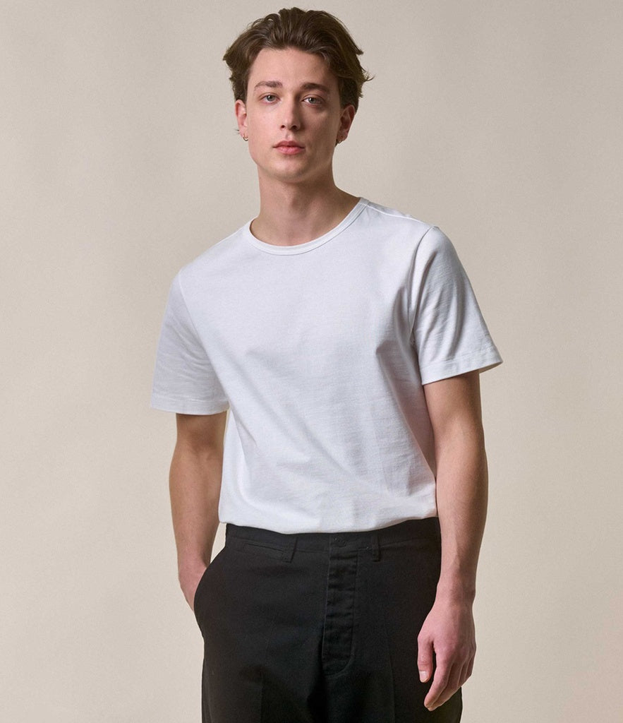 215 Loopwheeled Classic Fit Midweight T-Shirt - White