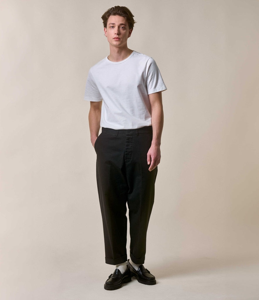 215 Loopwheeled Classic Fit Midweight T-Shirt - White