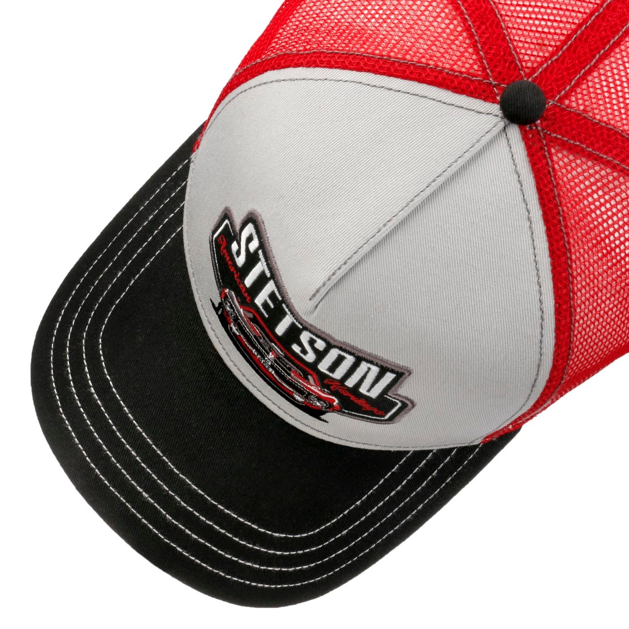Garage American Heritage Trucker Cap - Grey/Red