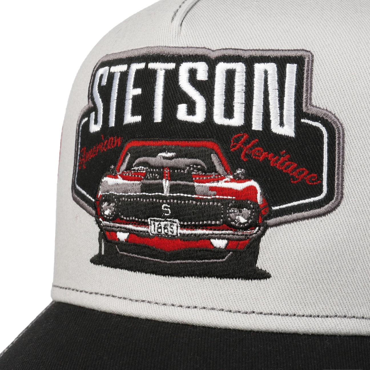 Garage American Heritage Trucker Cap - Grey/Red