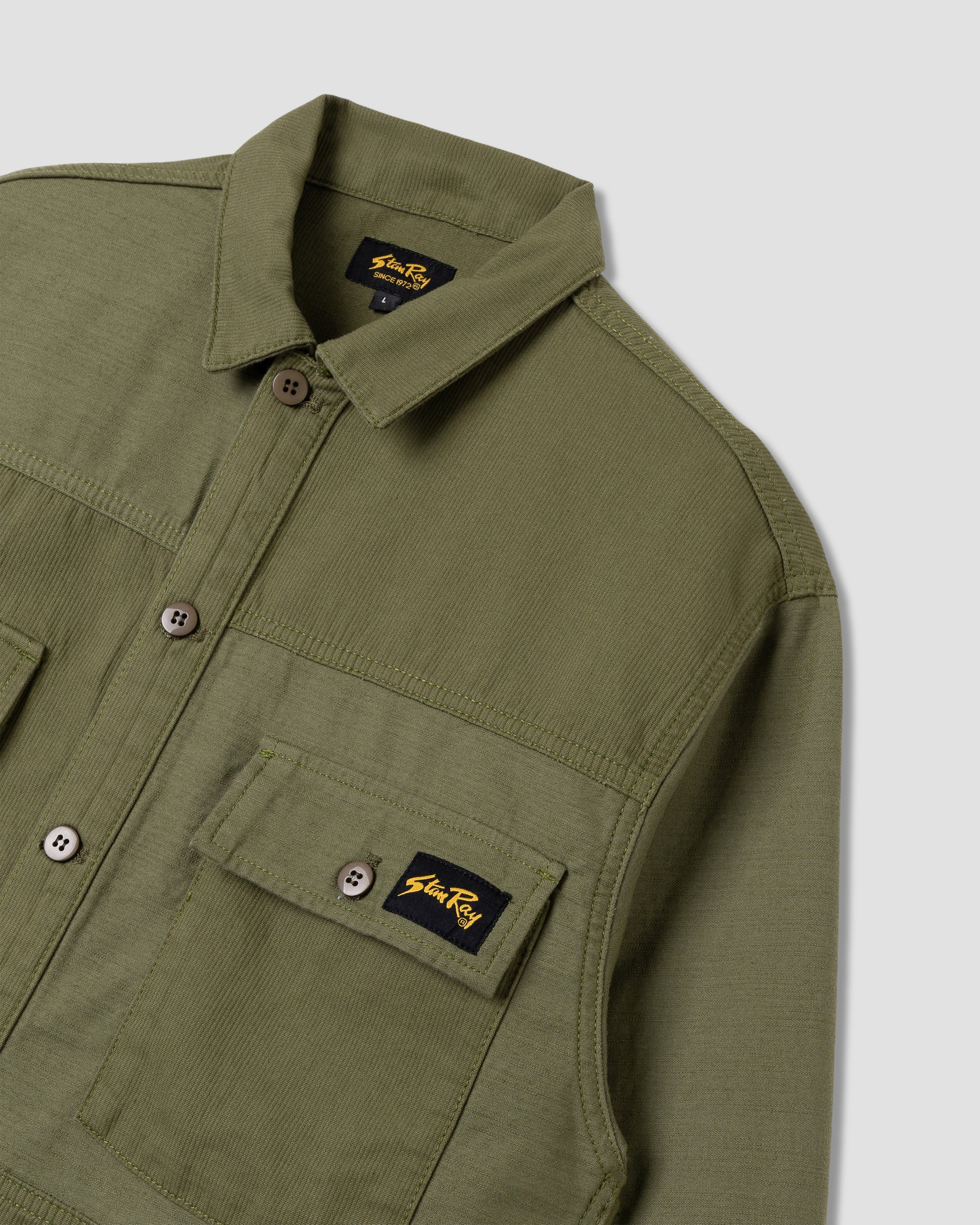 CPO Shirt - Olive Poplin/Sateen