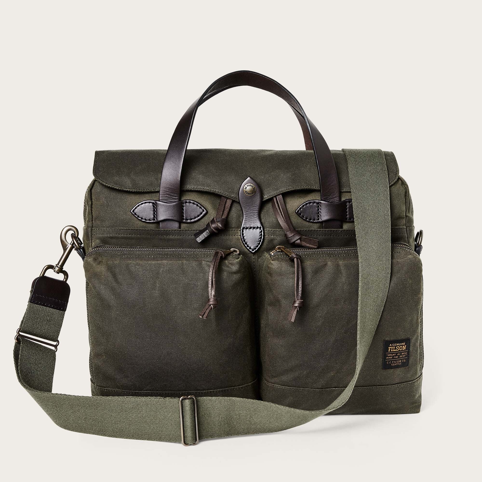 24 Hour Tin Cloth Briefcase - Otter Green