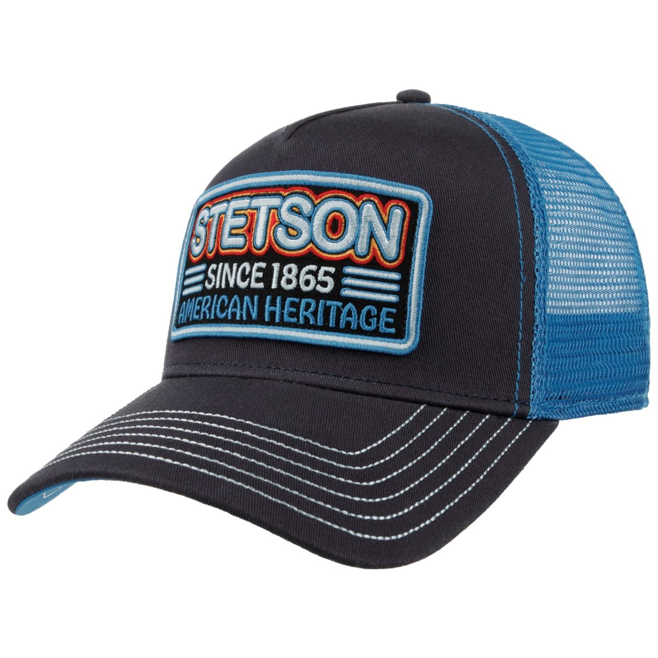 American Heritage Glow in the Dark Trucker Cap - Midnight blue