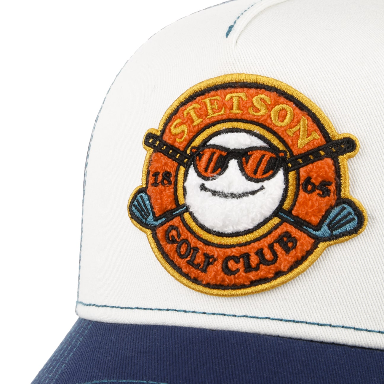 Golf Club Trucker Hat - Navy/Off White