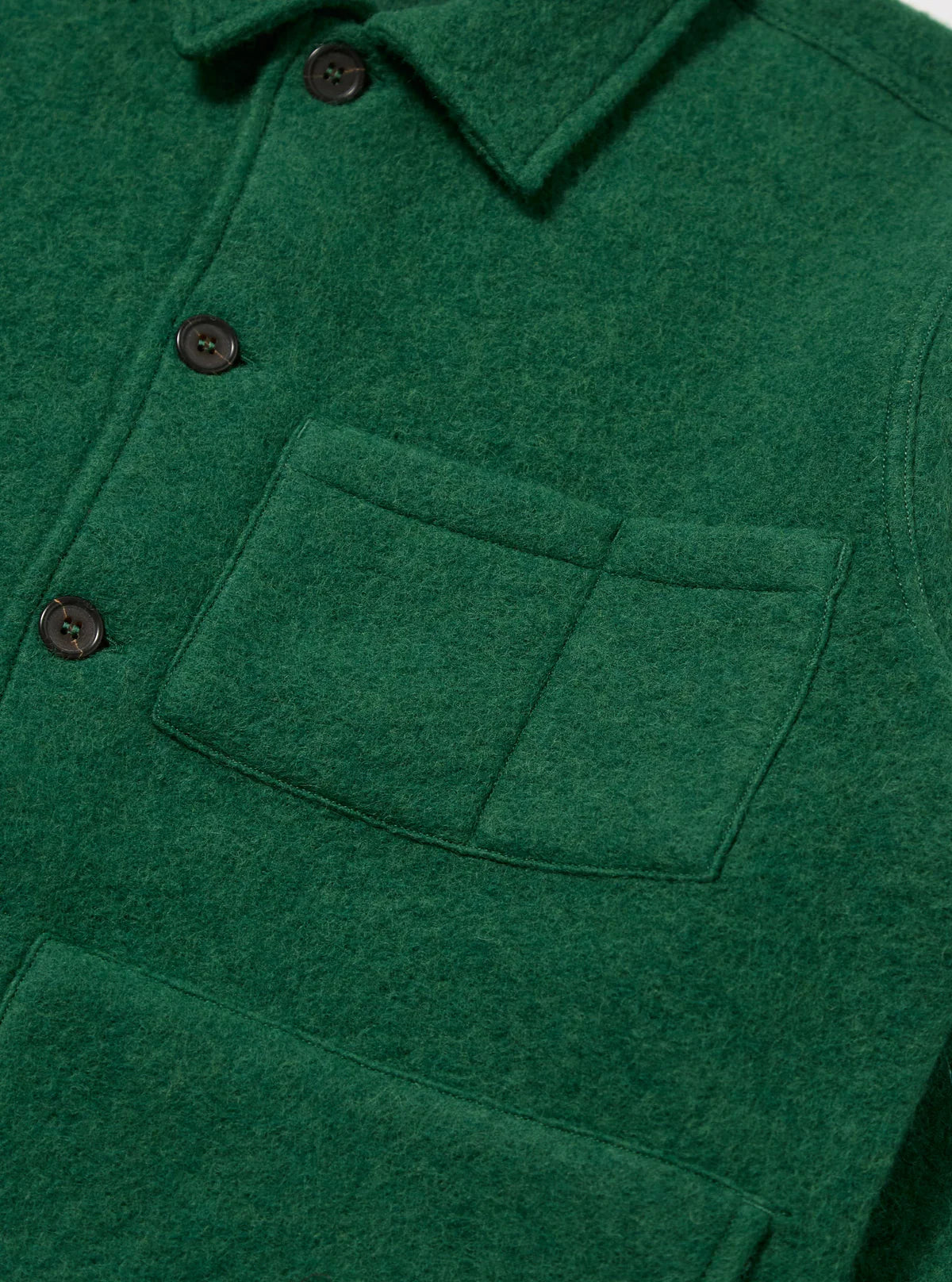 Uniform Jacket - Green Wool Fleece