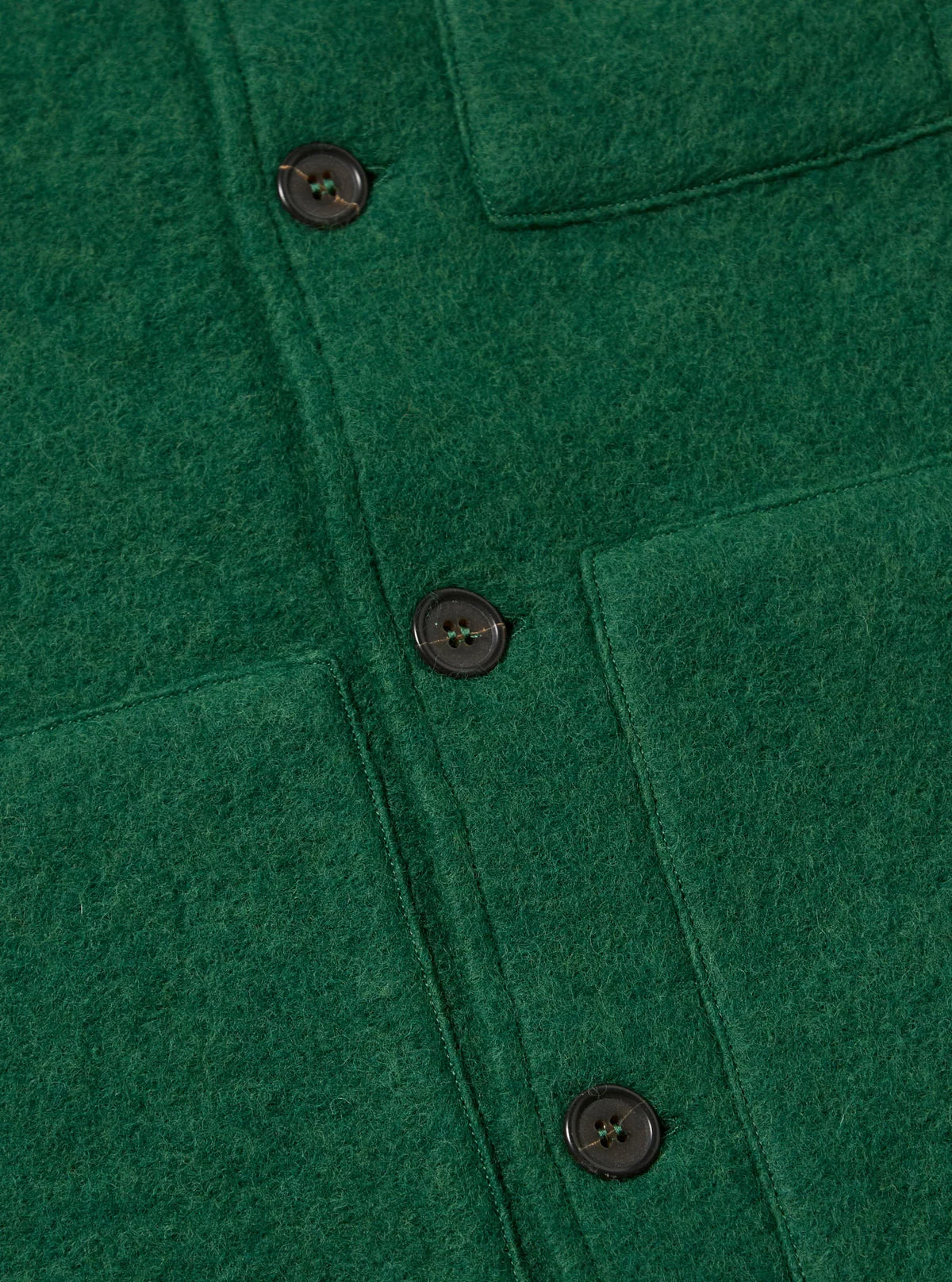 Uniform Jacket - Green Wool Fleece