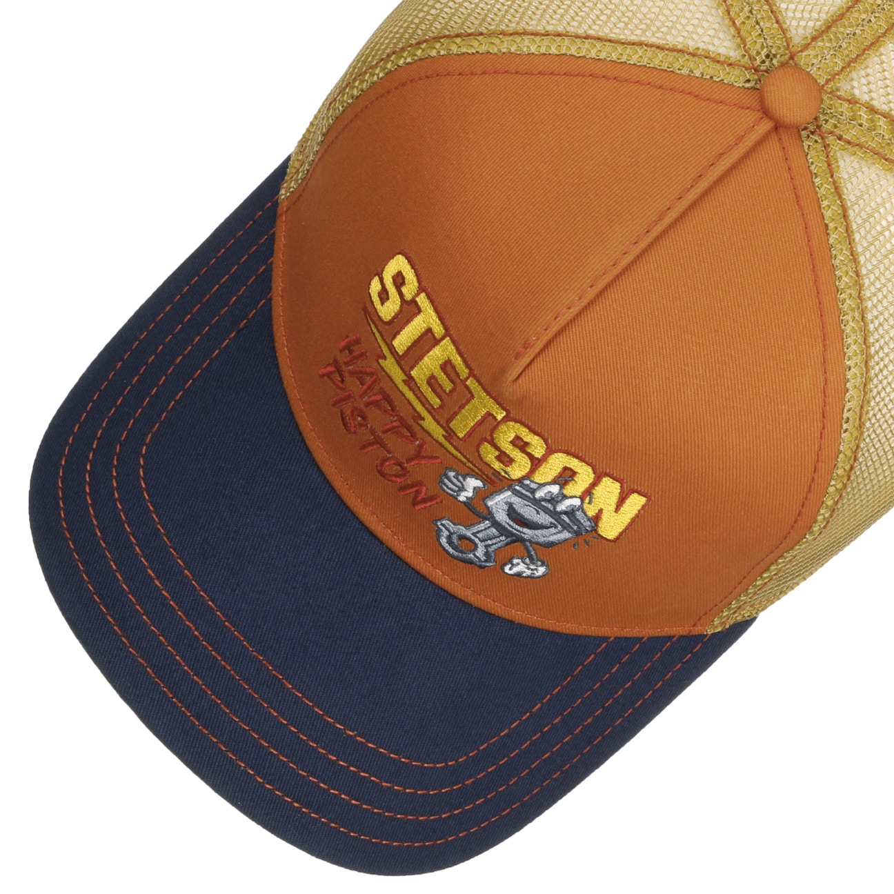 Happy Piston Trucker Cap - Terracotta