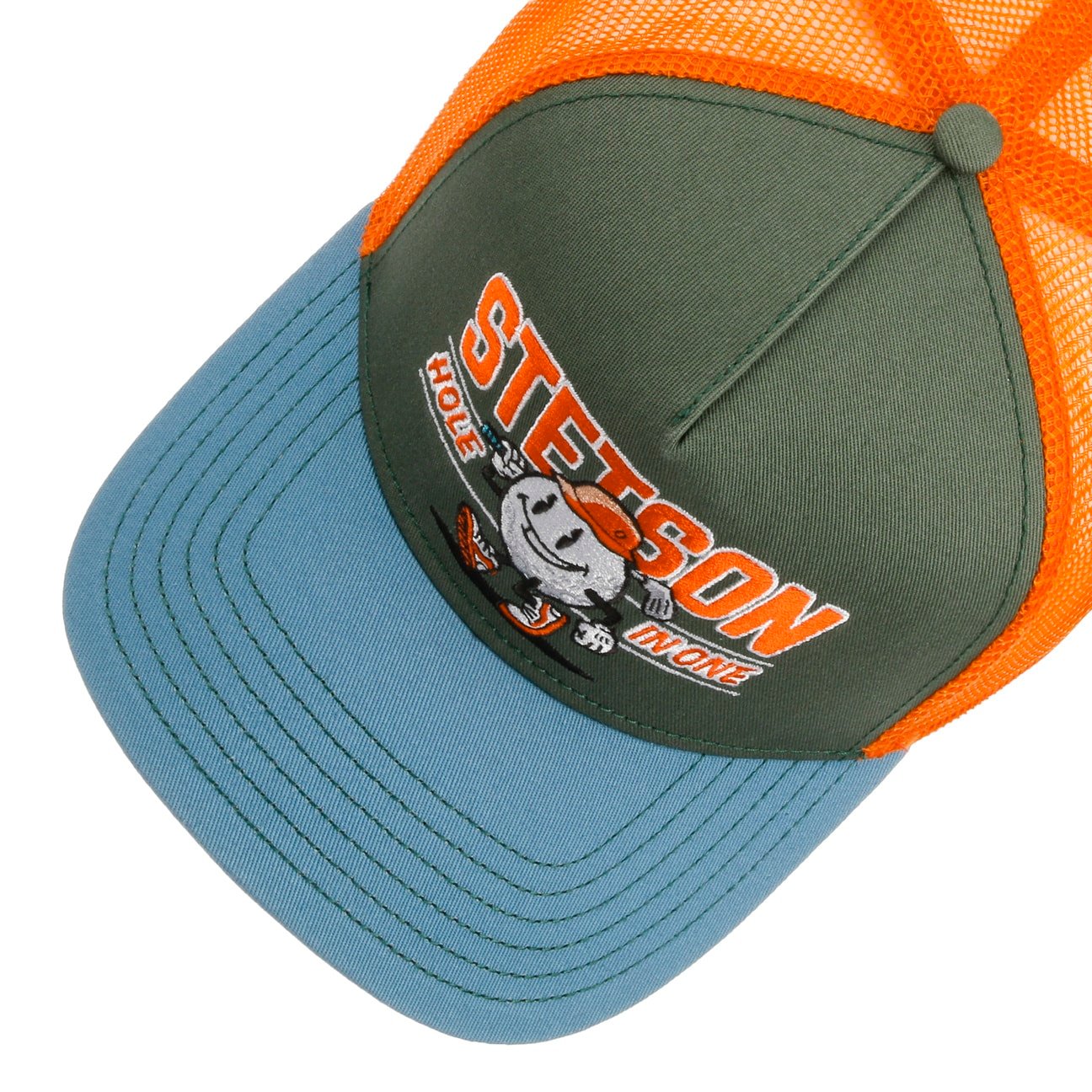 Hole in One Trucker Cap - Blue/Green