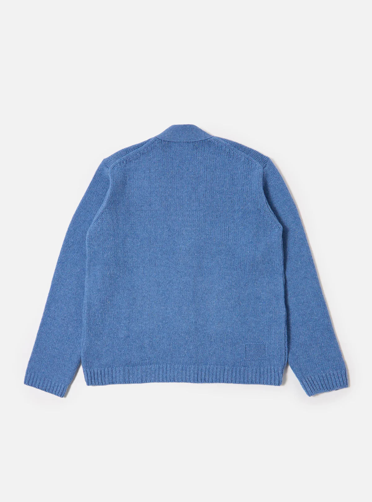 Langdale Cardigan - Pale Blue Recycled Shetland