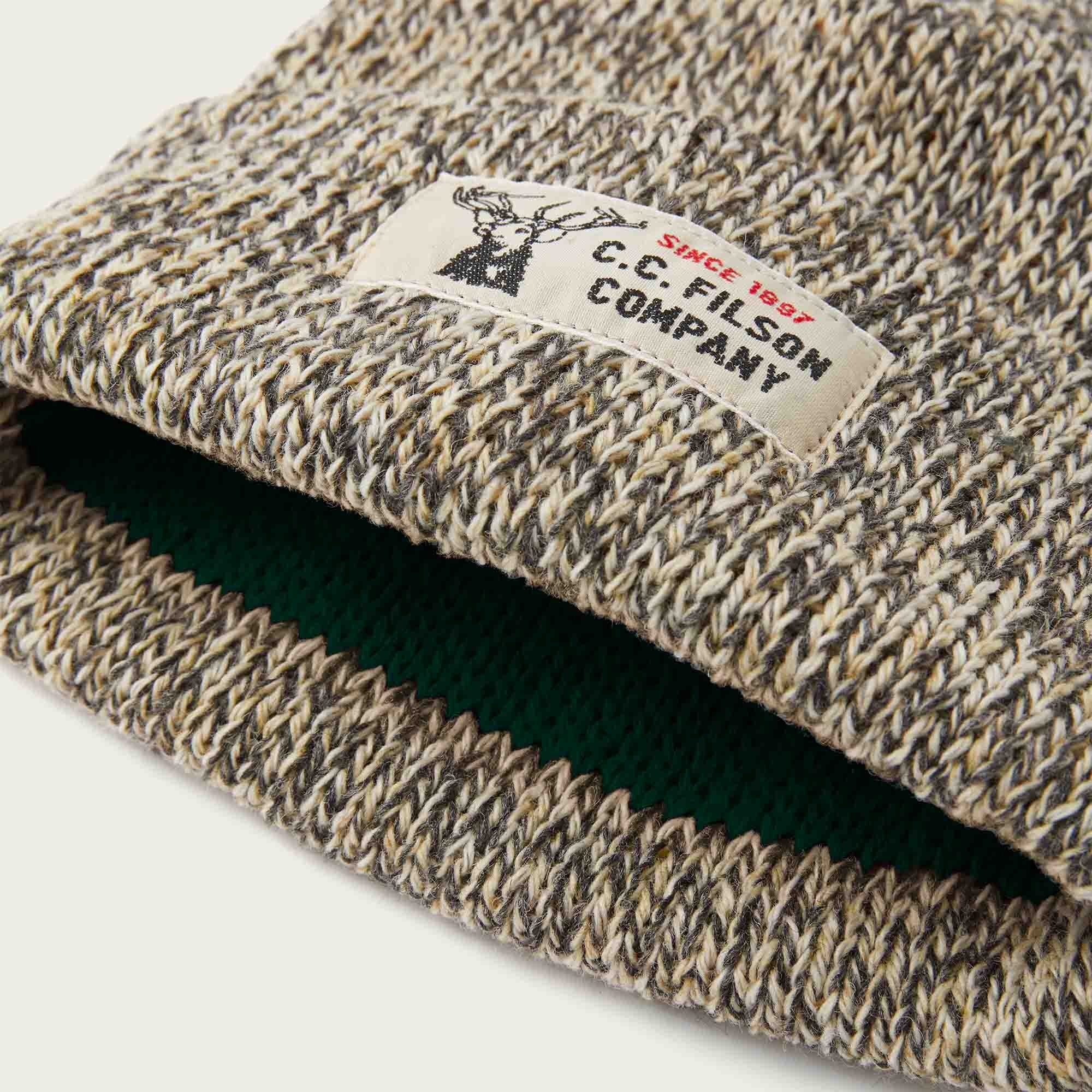 Lined Ragg Wool Beanie - Charcoal Heather
