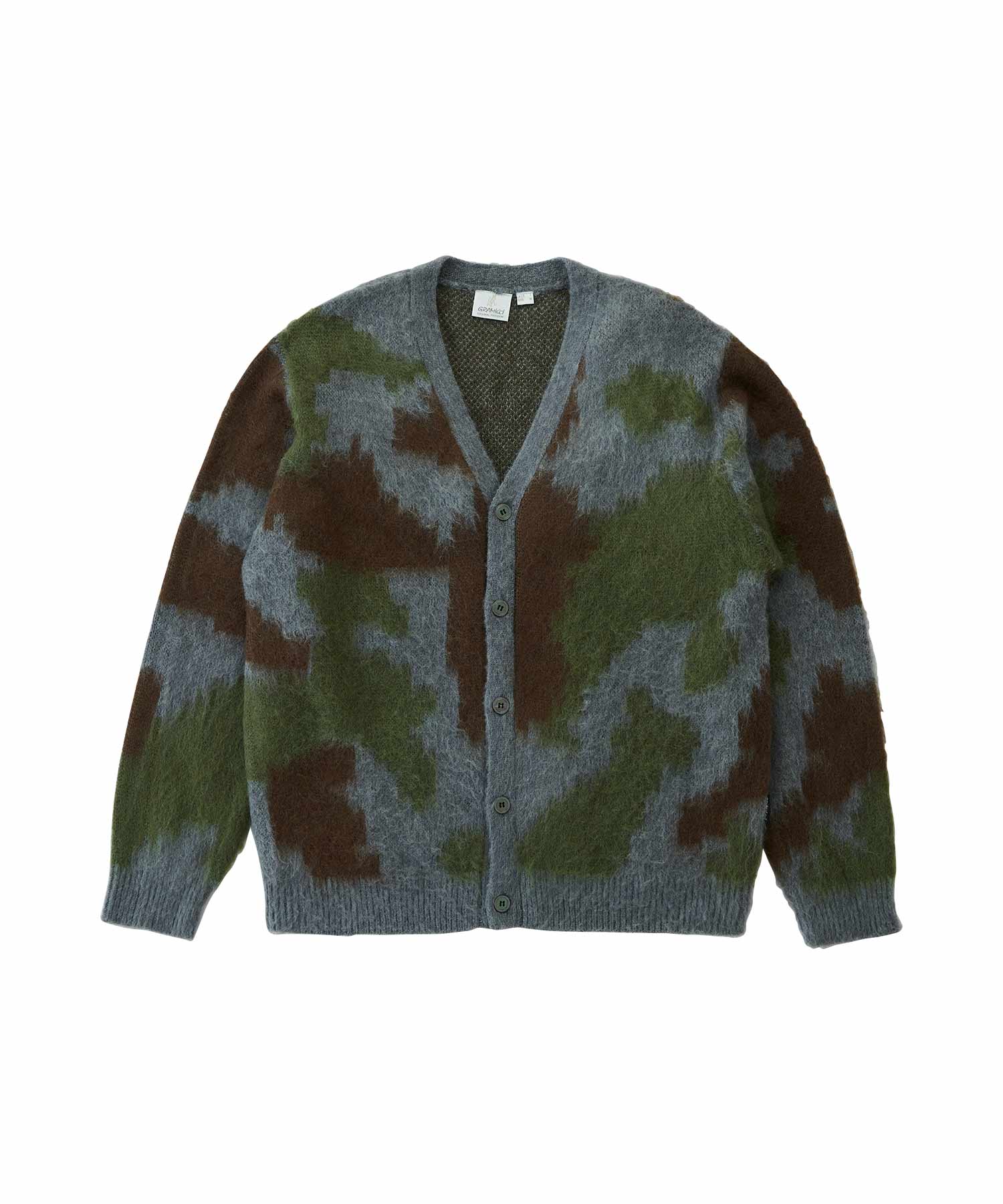 Mohair Cardigan - Jungle Digi Camo