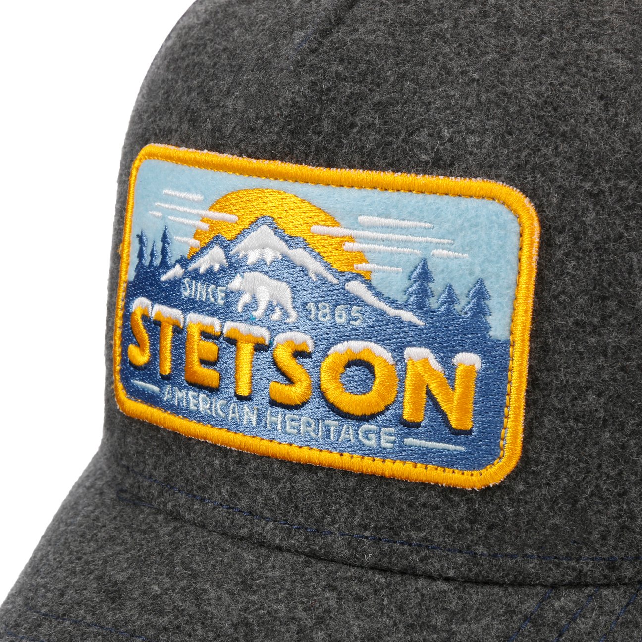 Polar Bear Trucker Cap - Grey/Blue