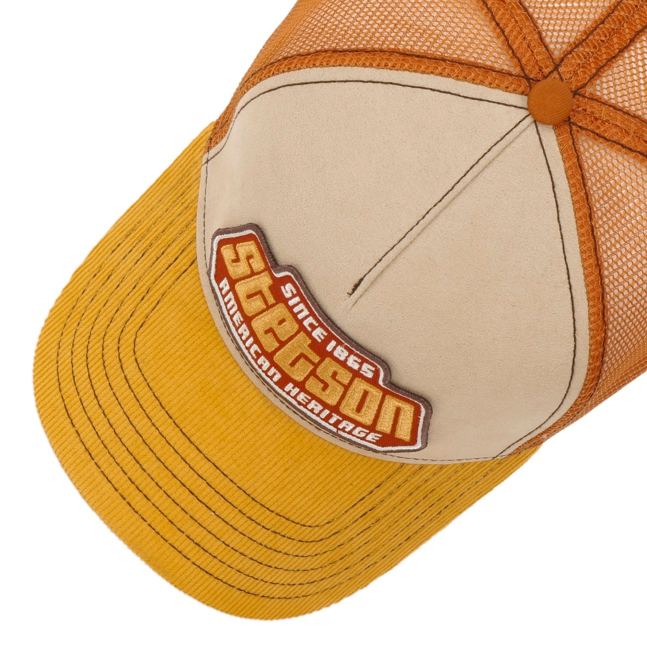 Since 1865 Brickstone Trucker Cap - Beige/Rust