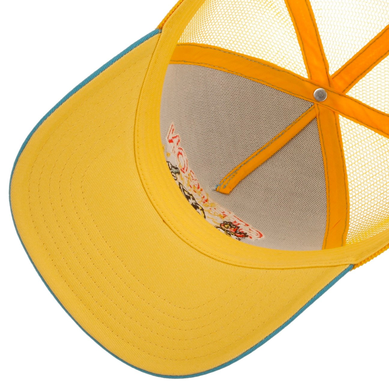 Walking Sun Trucker Cap - Yellow/Grey