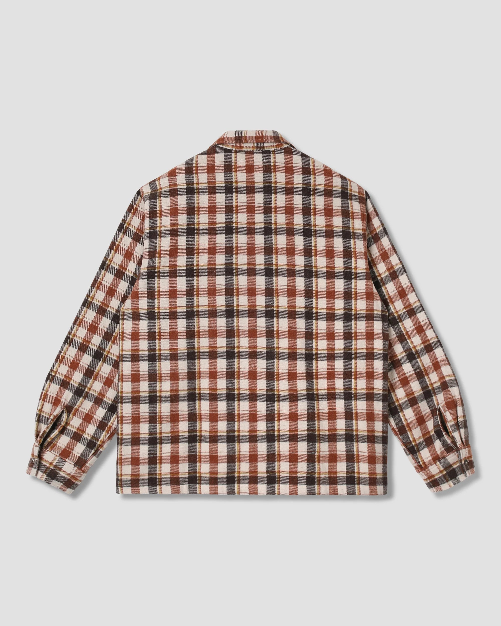 Zip Shirt - Tan Plaid