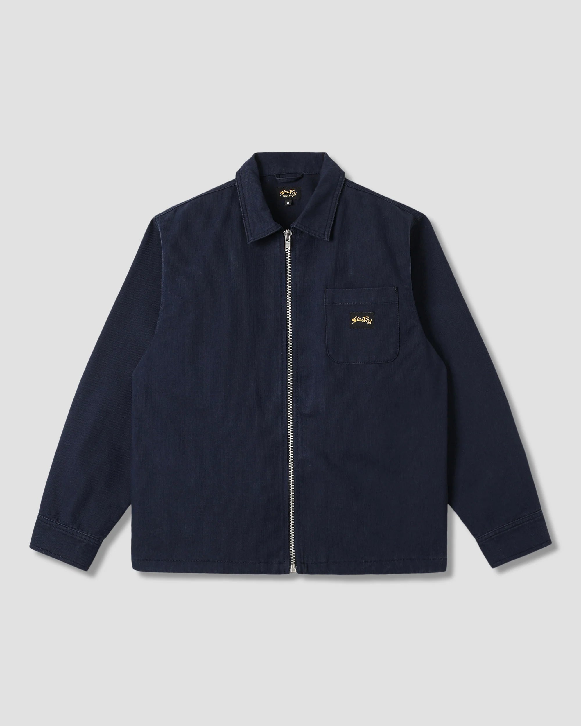 Zip Shirt - Navy Bedford