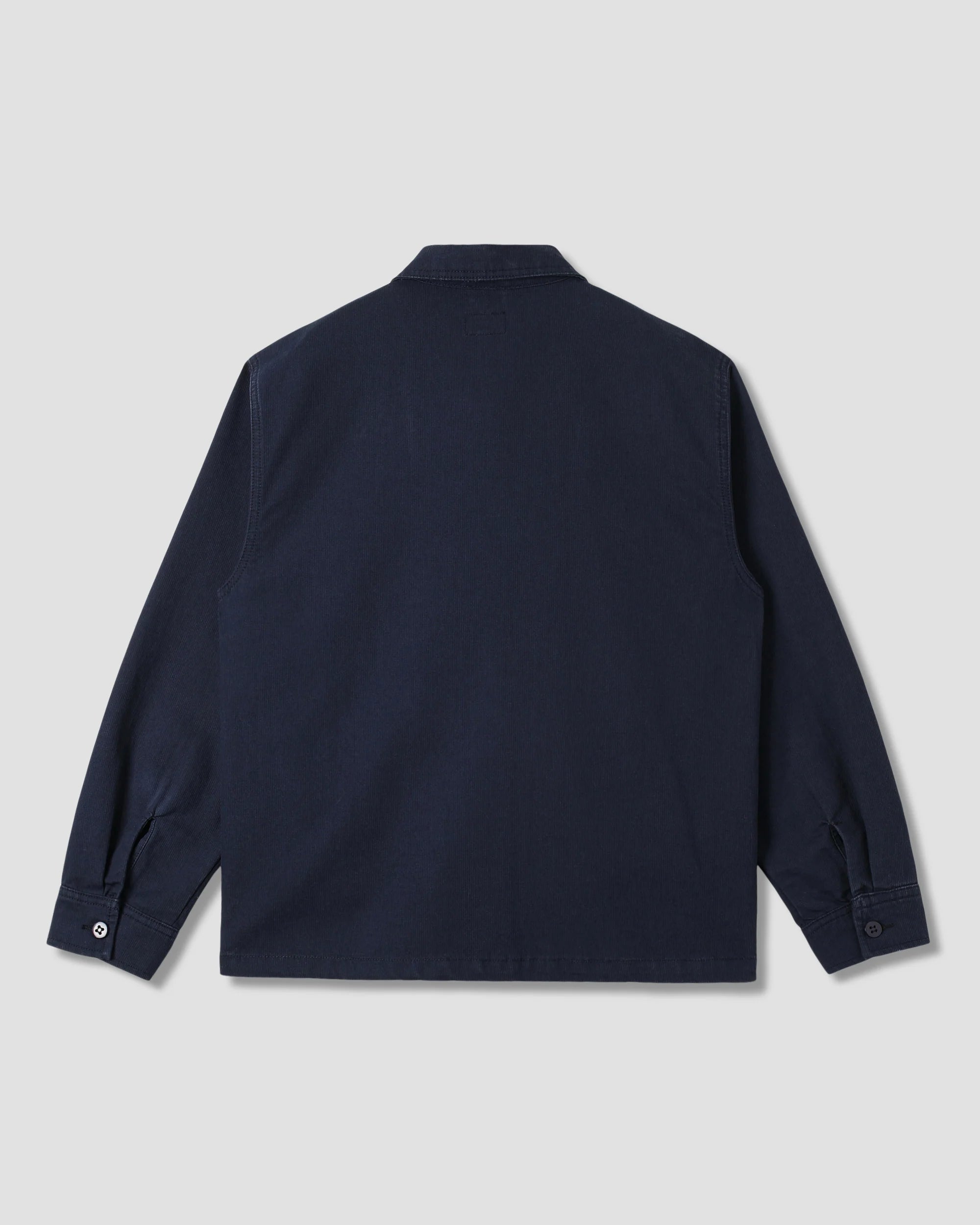 Zip Shirt - Navy Bedford