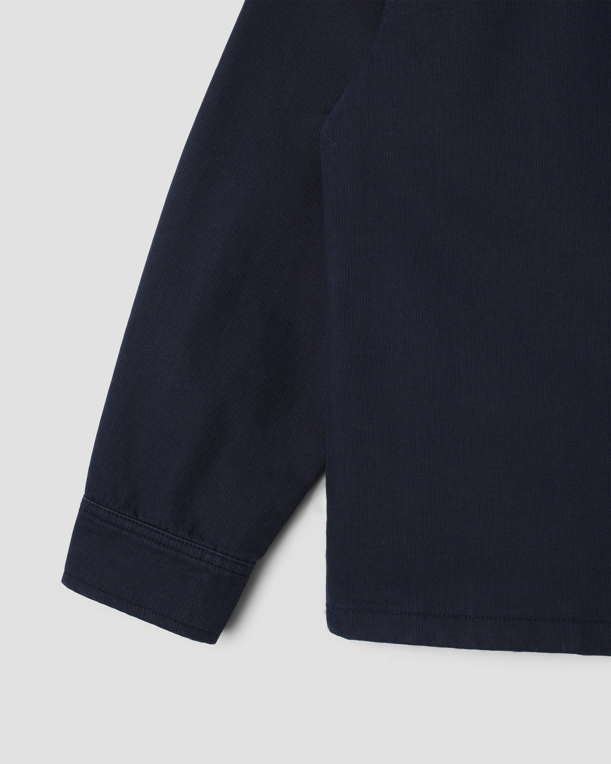Zip Shirt - Navy Bedford