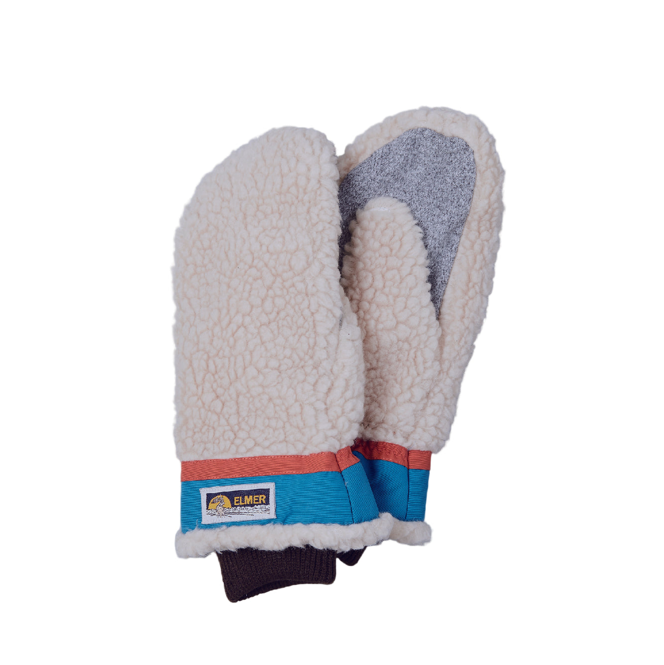 Elmer Teddy Mitten - Beige/Blue