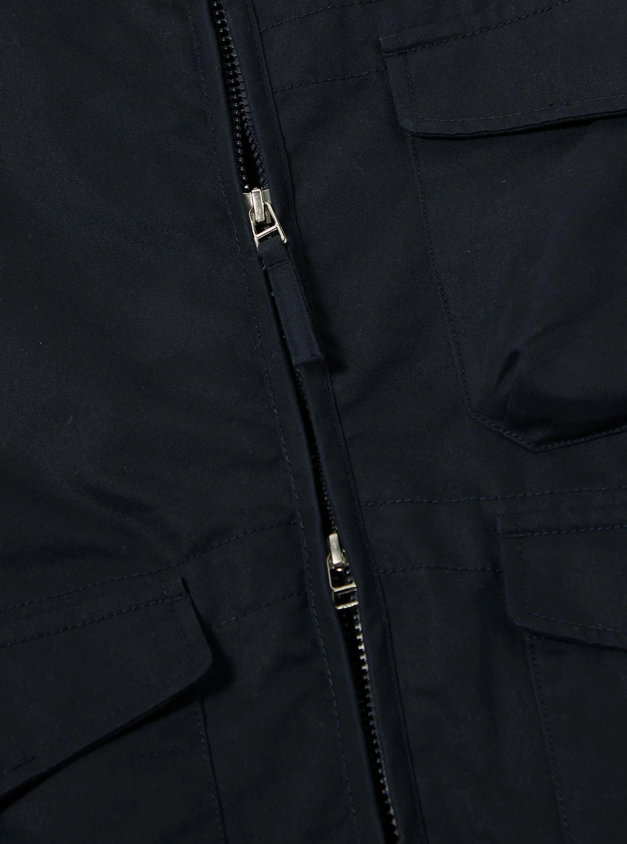 Parachute Liner Jacket - Navy Brushed Polytech