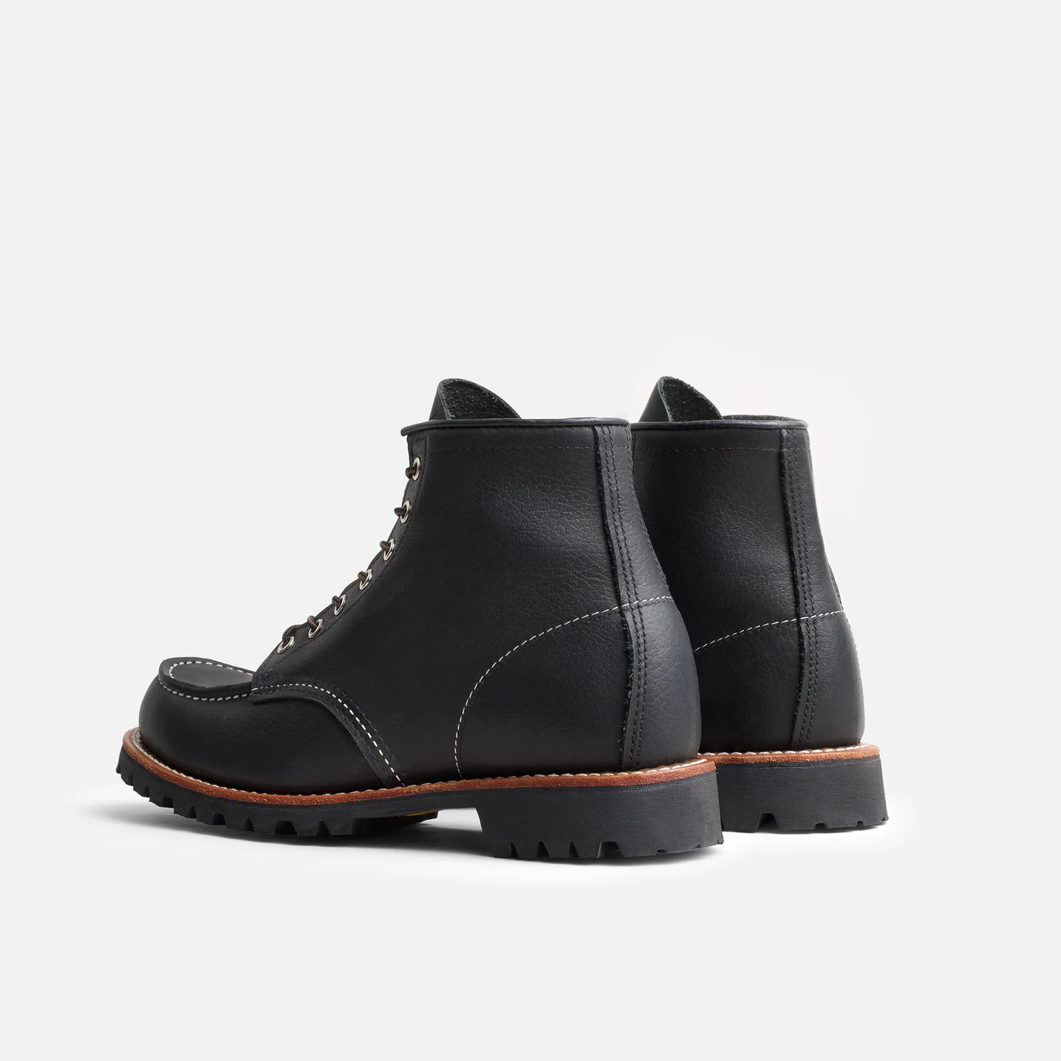 Roughneck Moc Toe Work Boots 2949 - Black Oil Slick