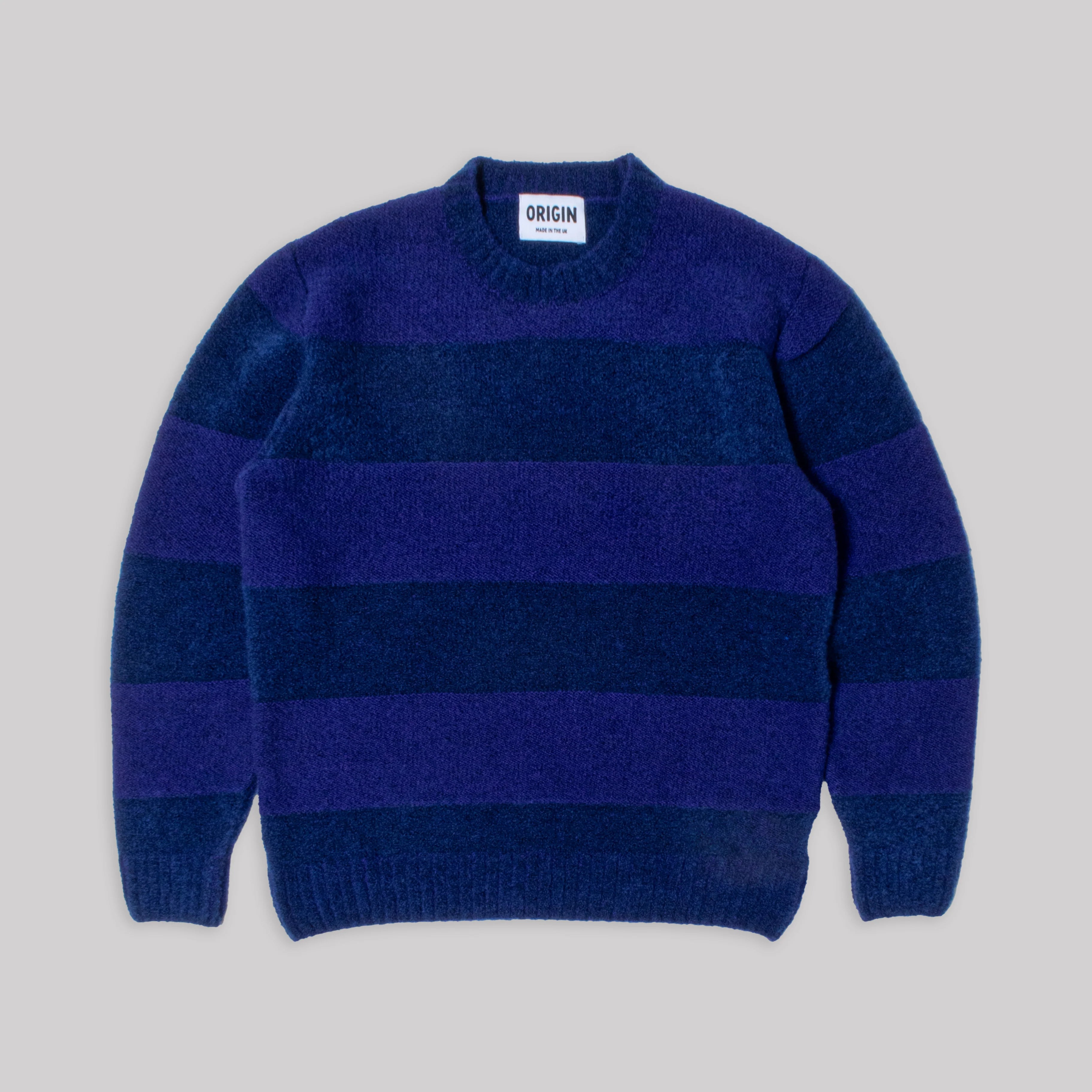 Souffle Stripe Jumper - Prussian Blue/Nightfall