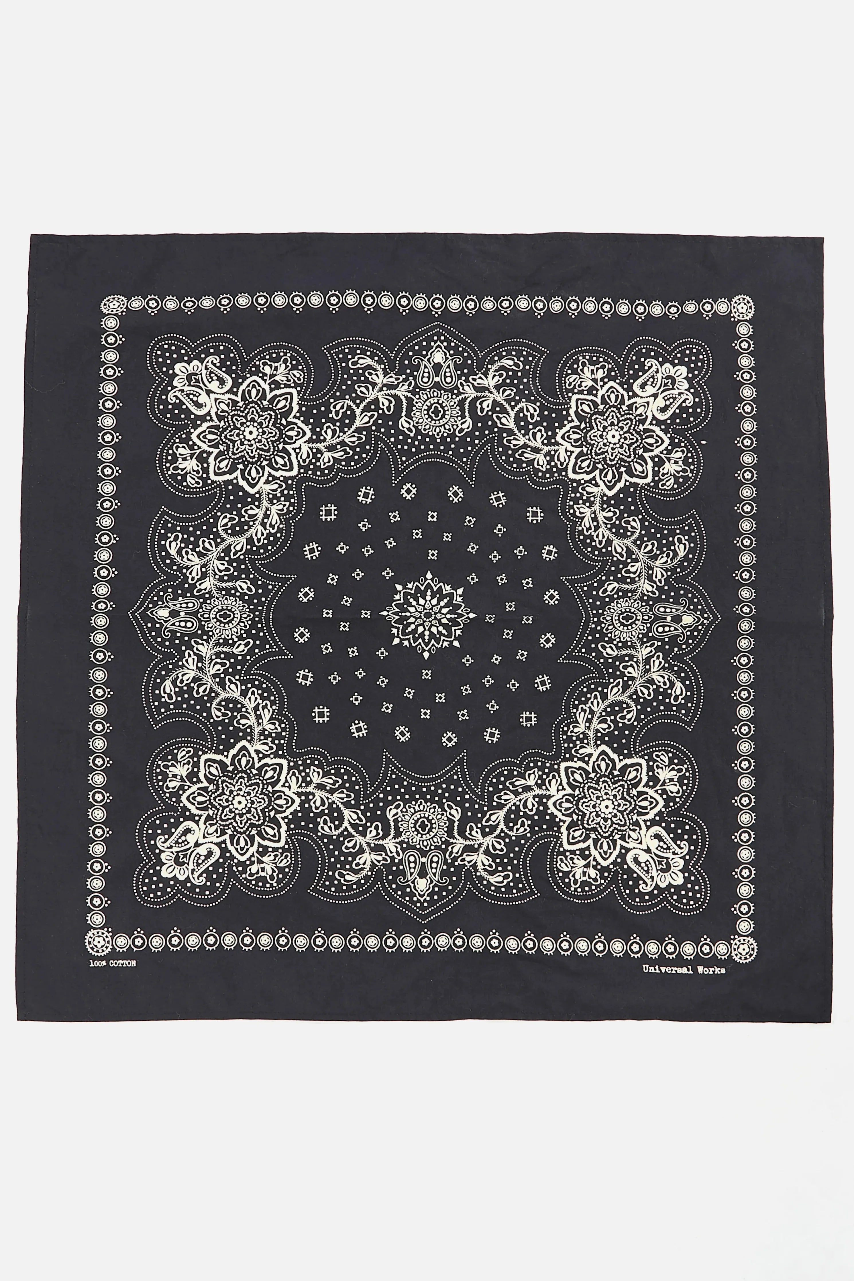 Universal Works Neckerchief - Black Classic Bandana