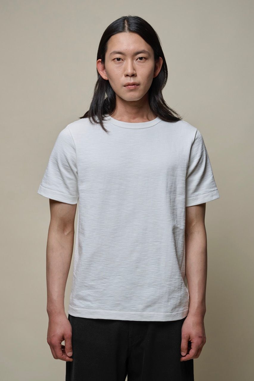 GOOD ORIGINALS 2S14 Men&#39;s Loopwheeled Heavy T-shirt, 10.7oz/sq.yd, relaxed fit 01 white.