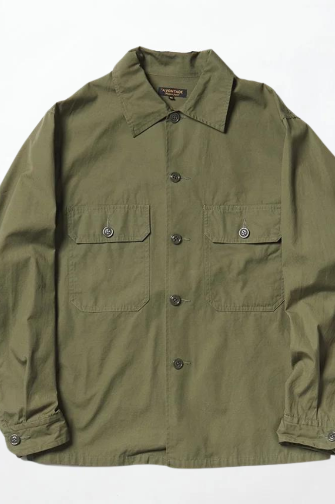 *A Vontade Utility Shirt Jacket Ⅱ - Olive