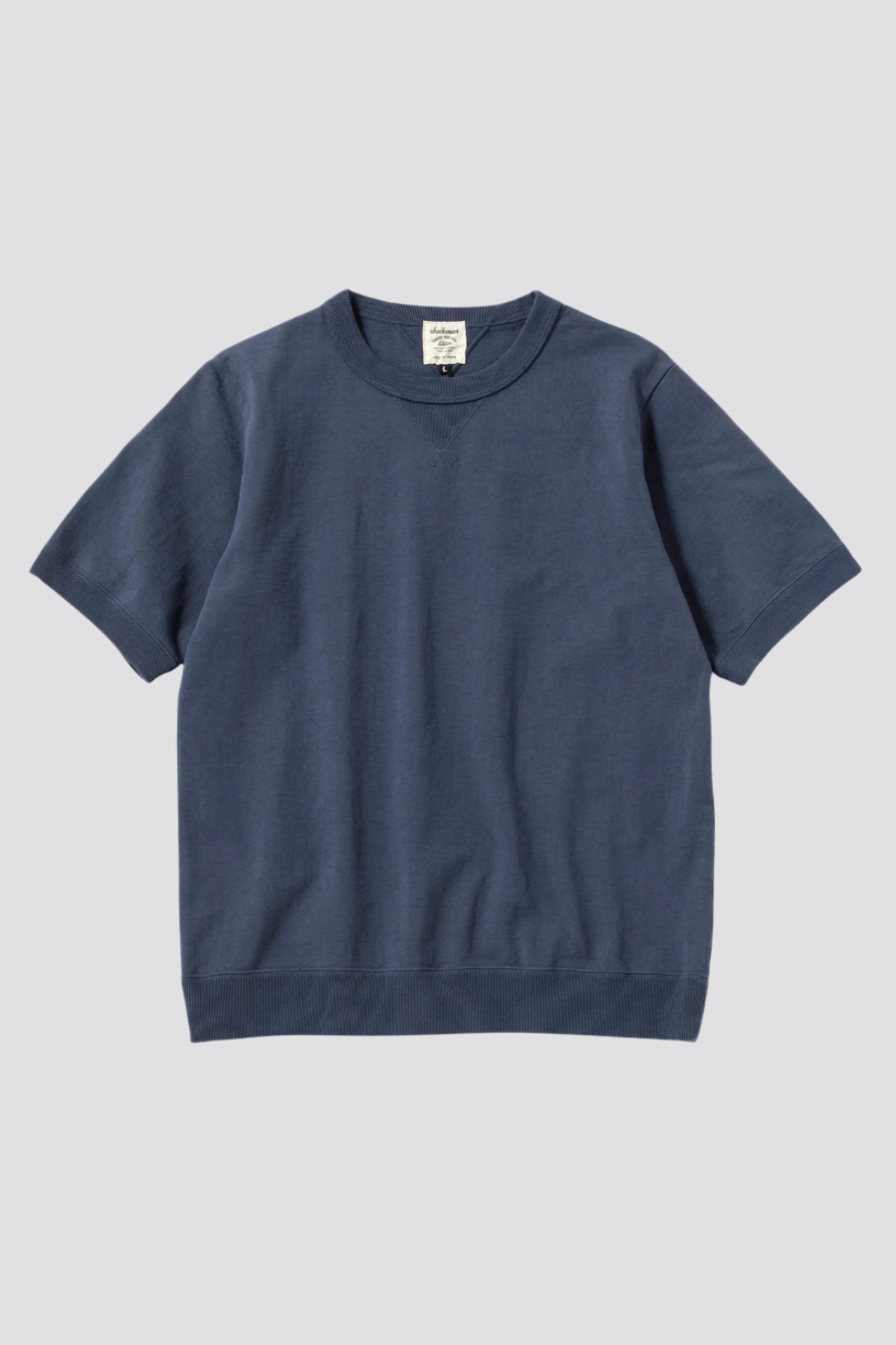 Jackman Dotsume Rib T-Shirt - Classic Blue - uniformbuffalo