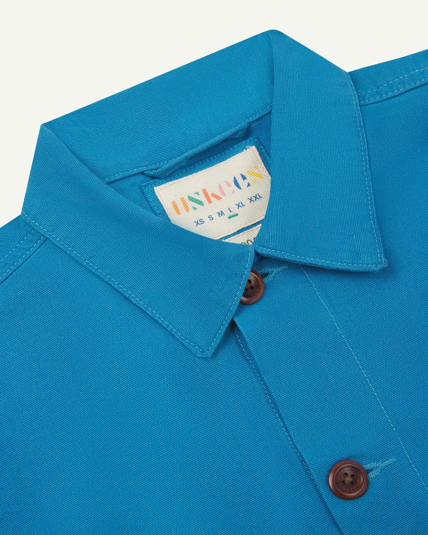 Buttoned overshirt - bright blue