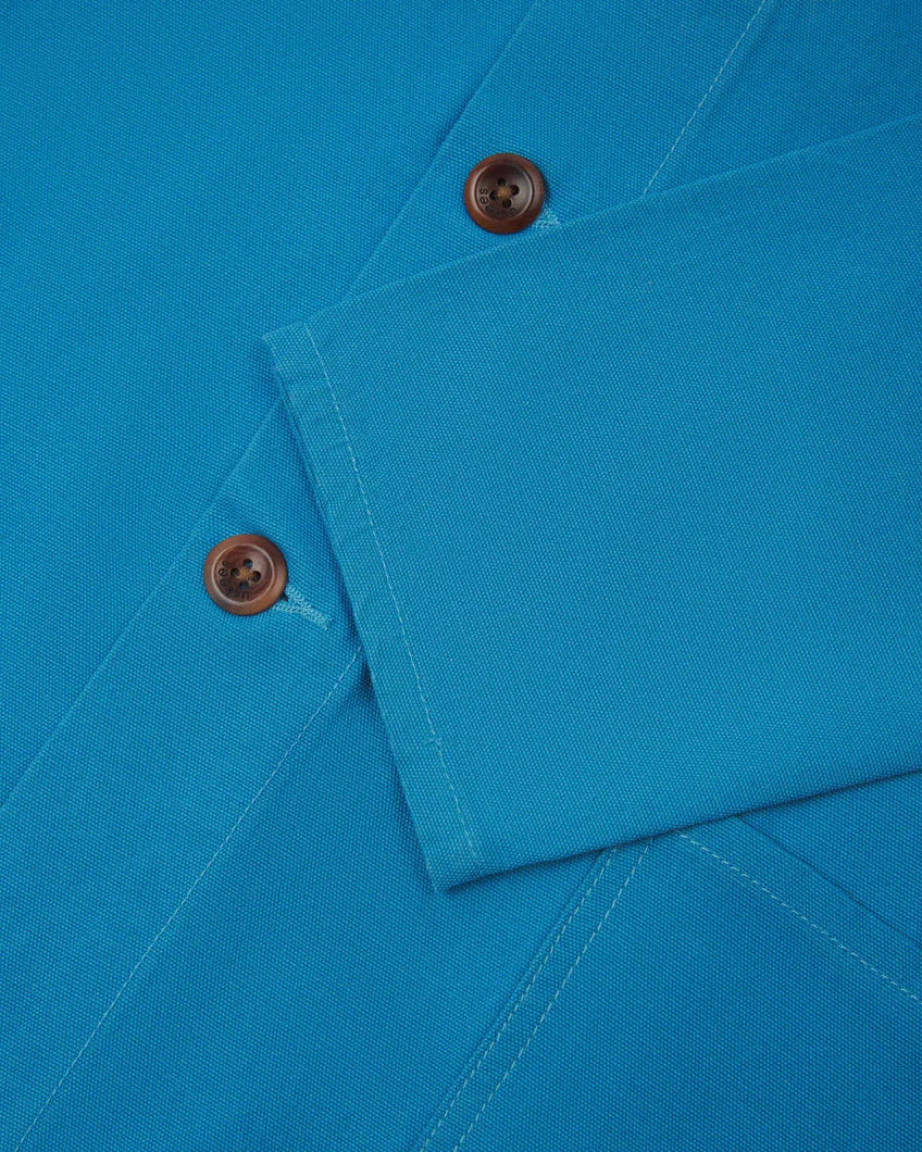 Buttoned overshirt - bright blue