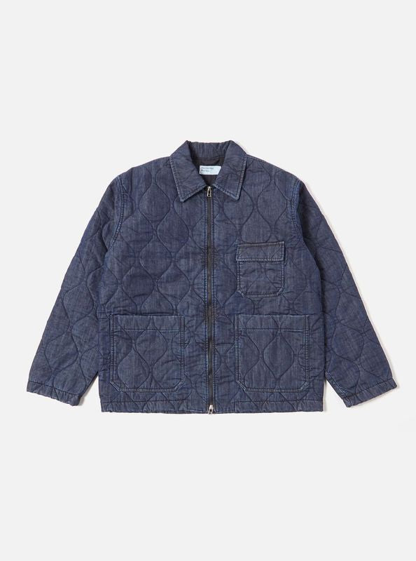 Universal Works - Gower Jacket in Indigo Quilt Denim