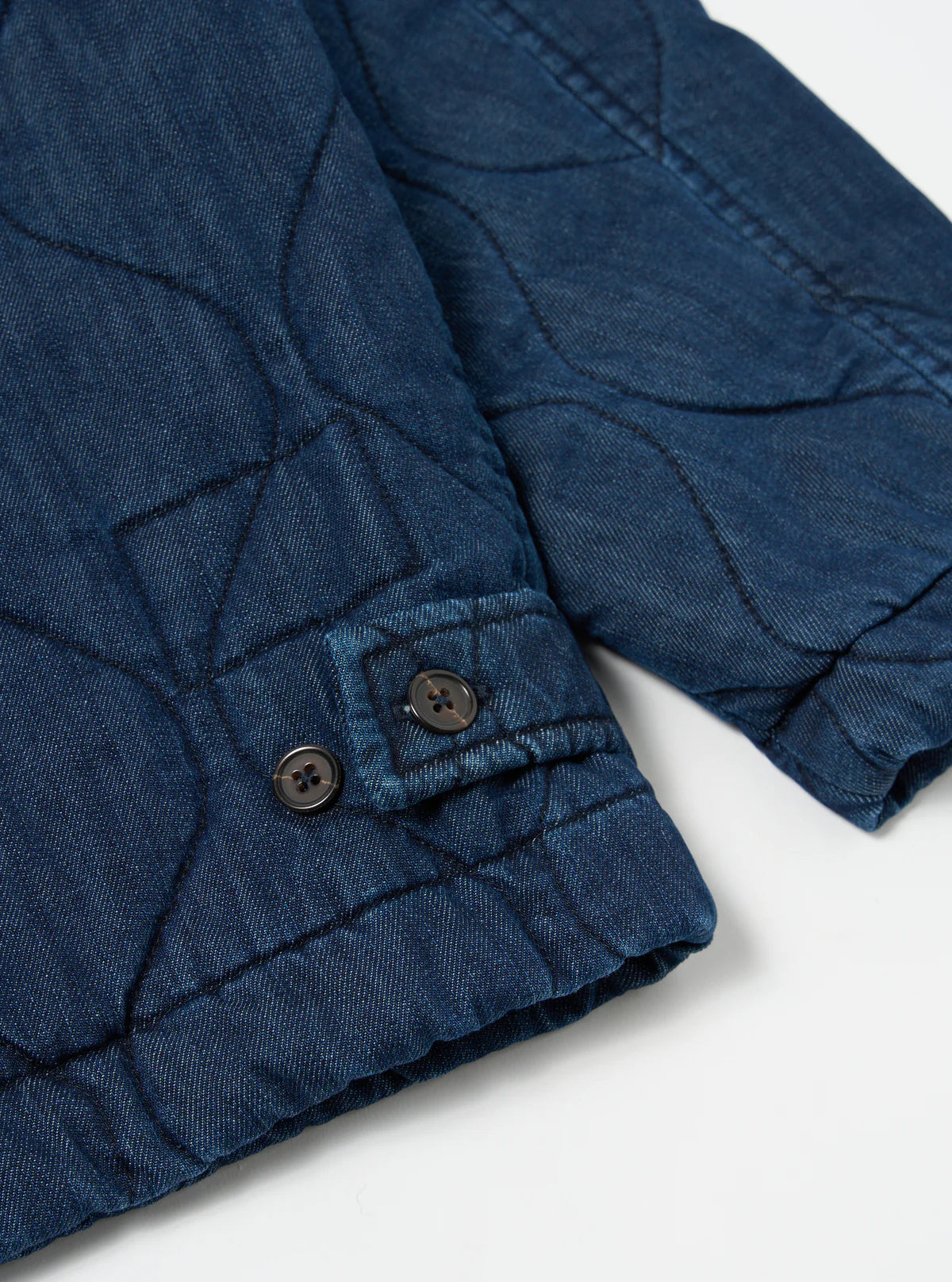 Universal Works - Gower Jacket in Indigo Quilt Denim