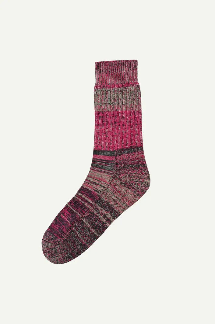 Uskees organic cotton sock - Violet Mix