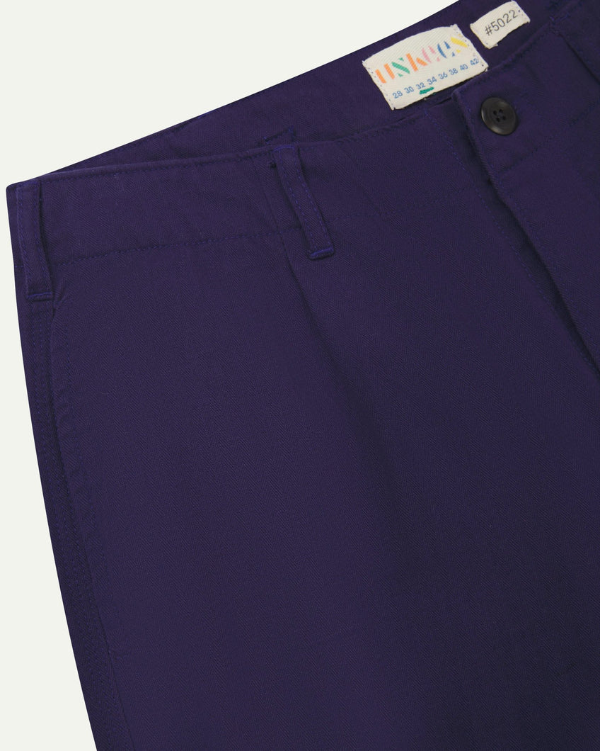 Barrel leg pants - deep indigo