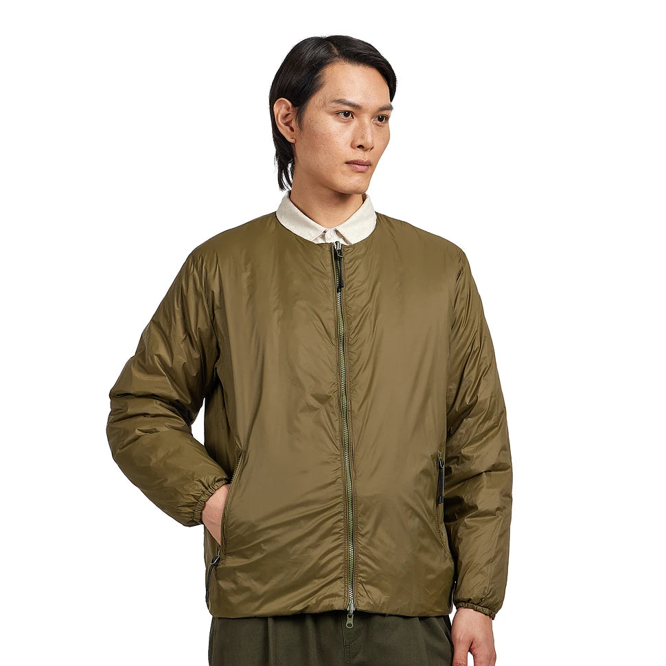 Taion Reversible China Button Inner Down Jacket - Dark Olive