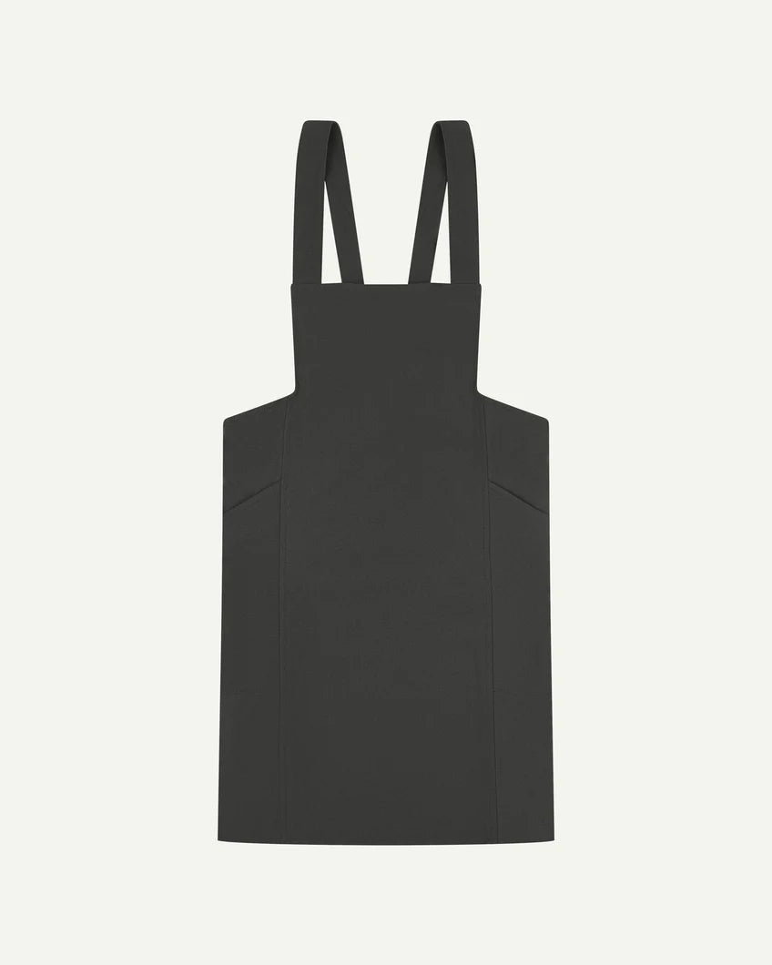 Japanese-style canvas apron - charcoal