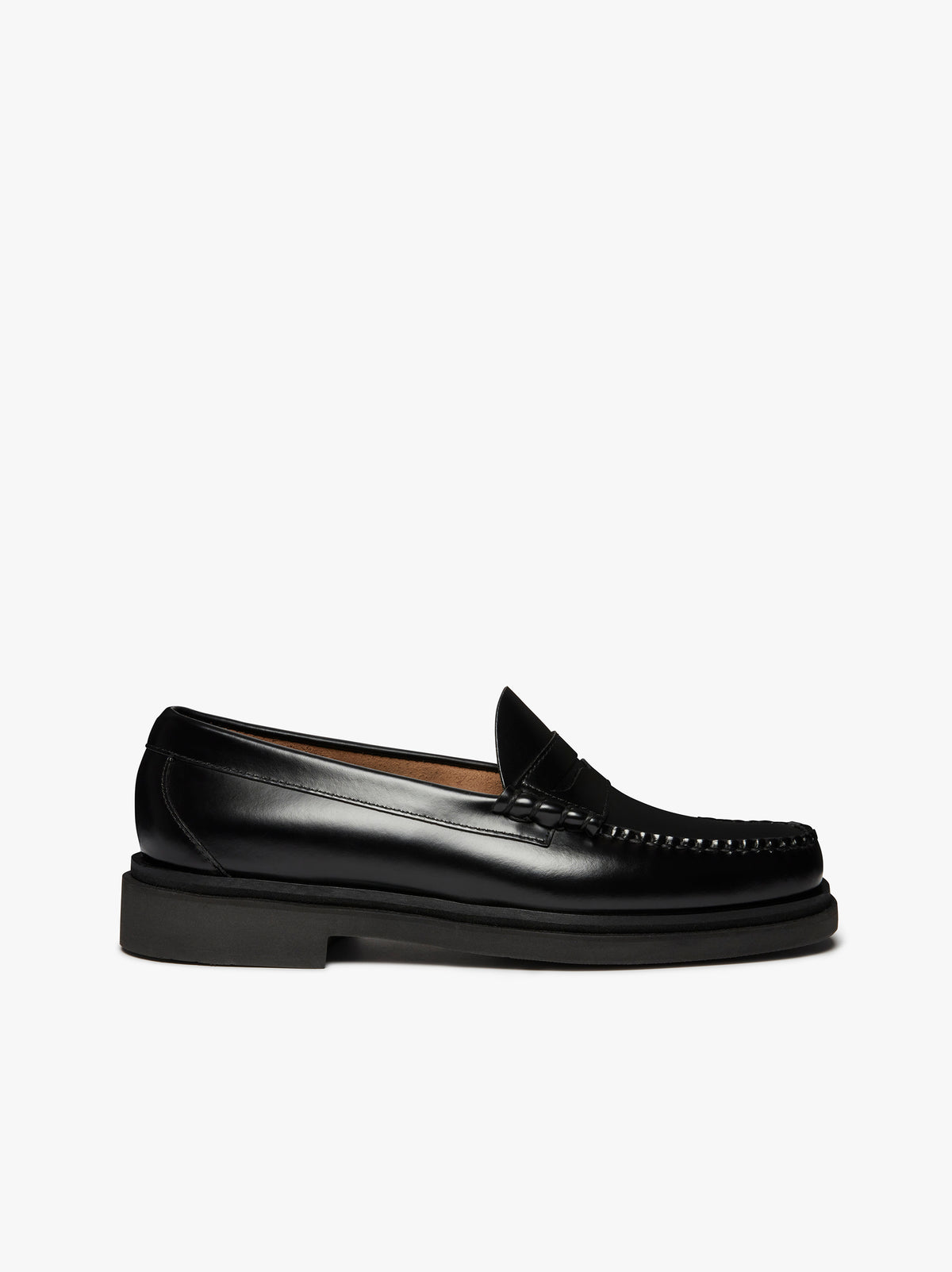 G.H. Bass Weejuns Step Larson Penny Loafers - Black Leather