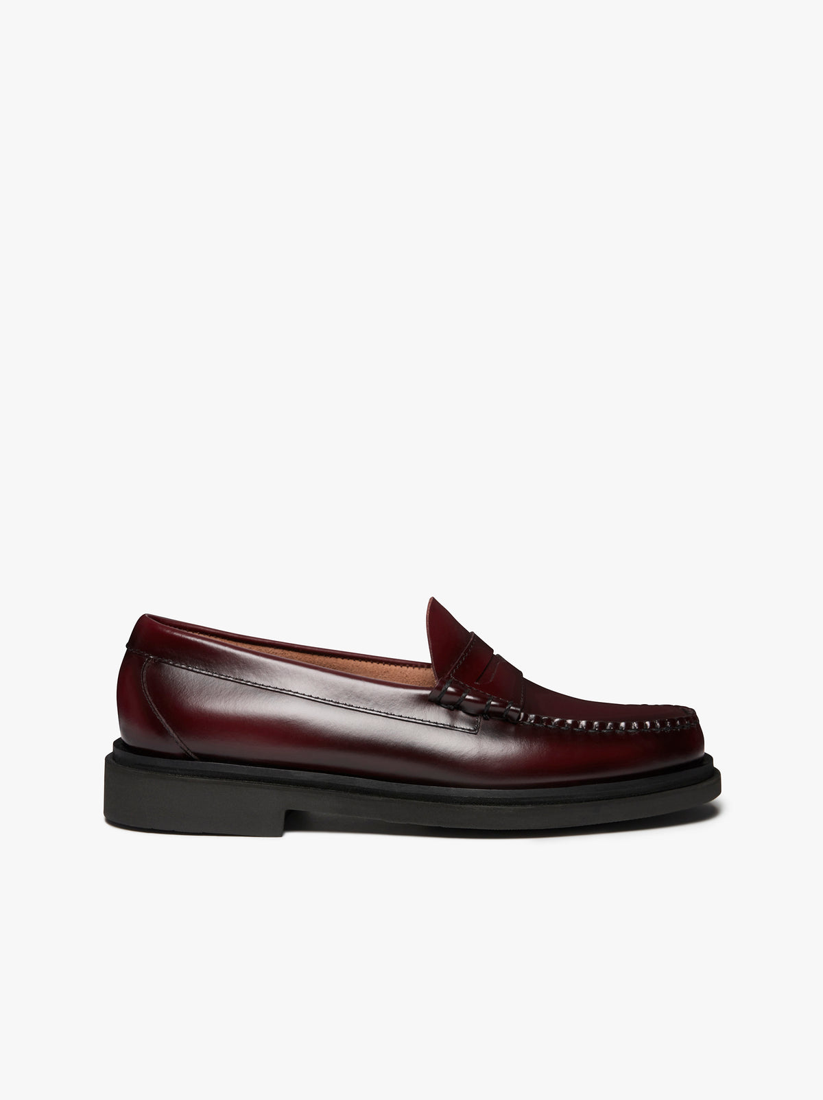 G.H. Bass Weejuns Step Larson Penny Loafers - Wine Leather