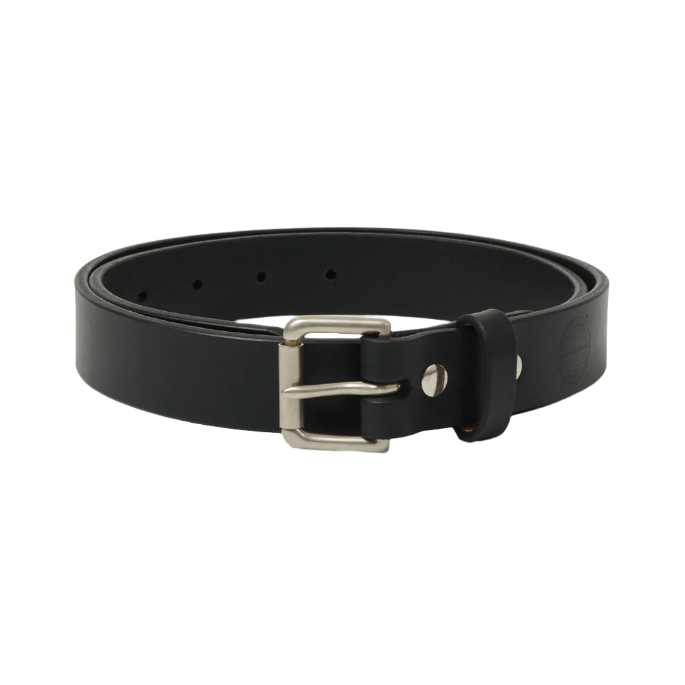 Barnes and Moore Slim Roller Belt - Black/Nickel