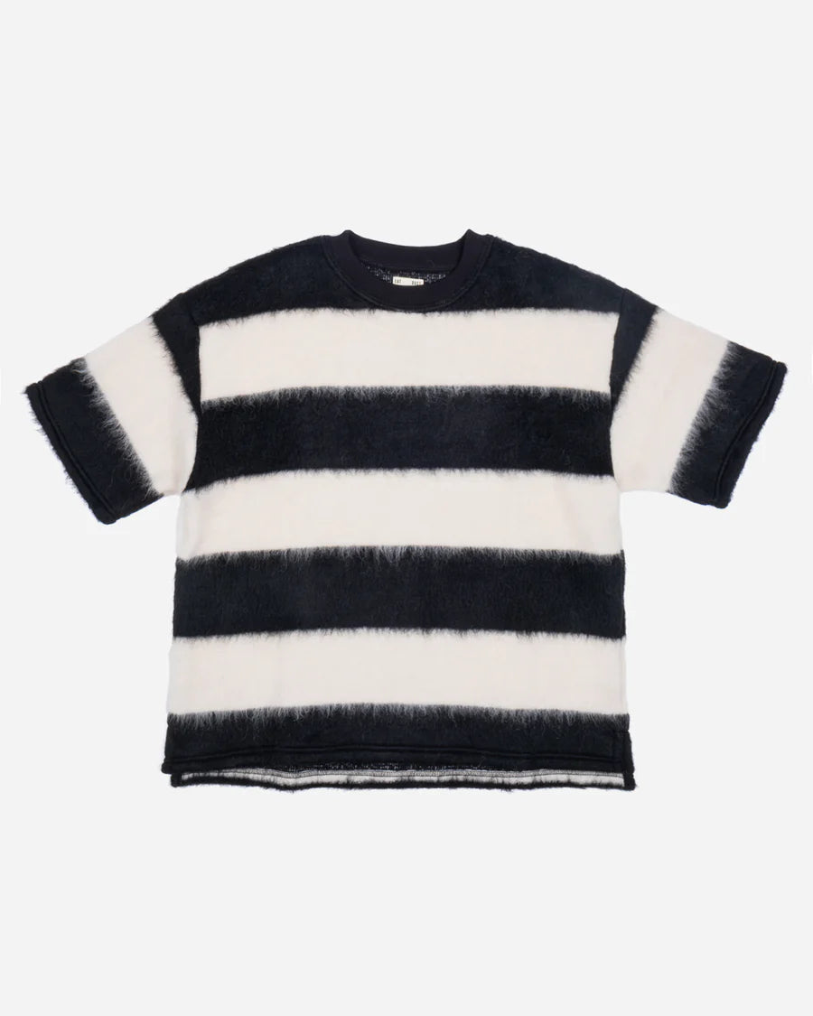 Big T Mohair Stripes Black/White