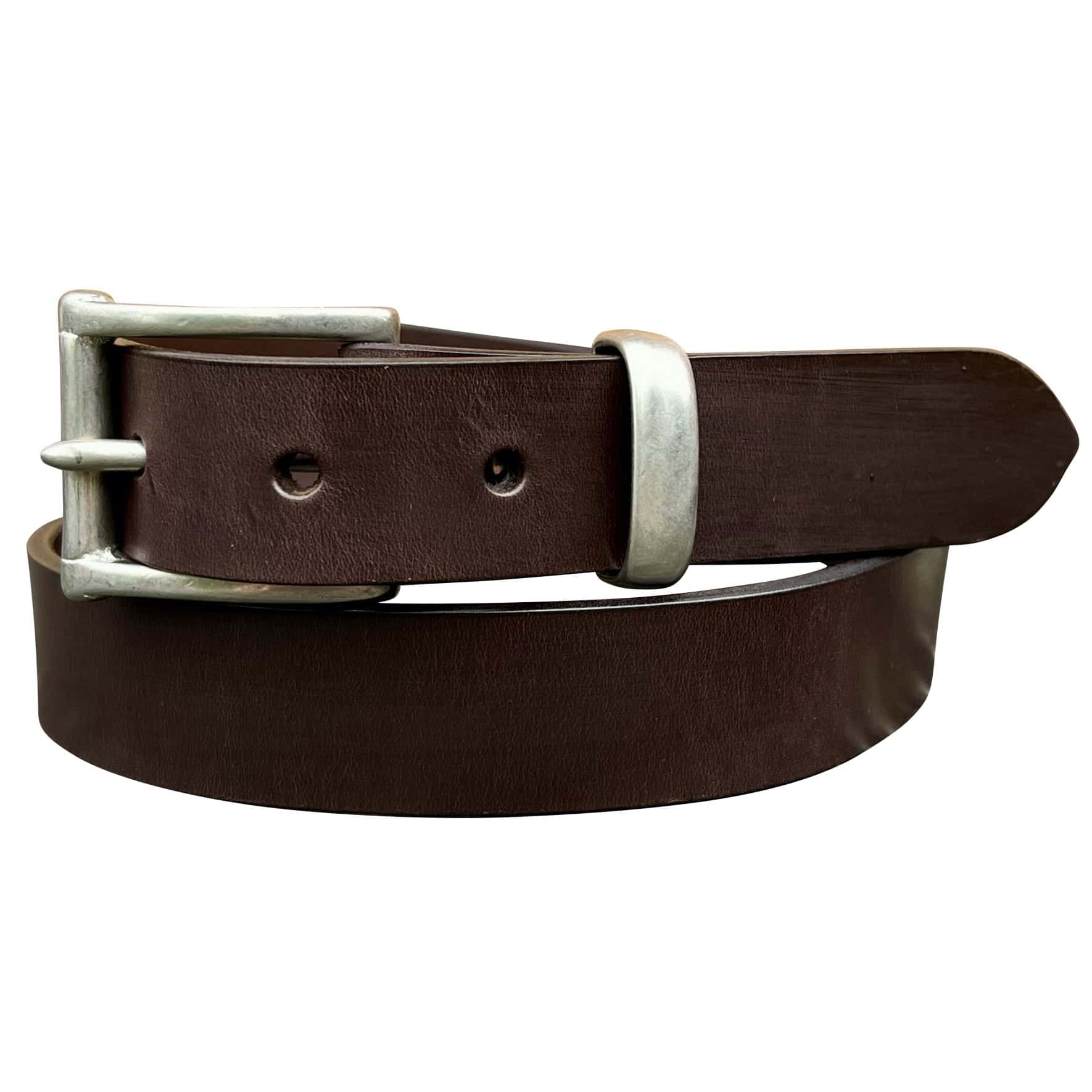 Barnes and Moore Slim Belt - Deep Honey/Black