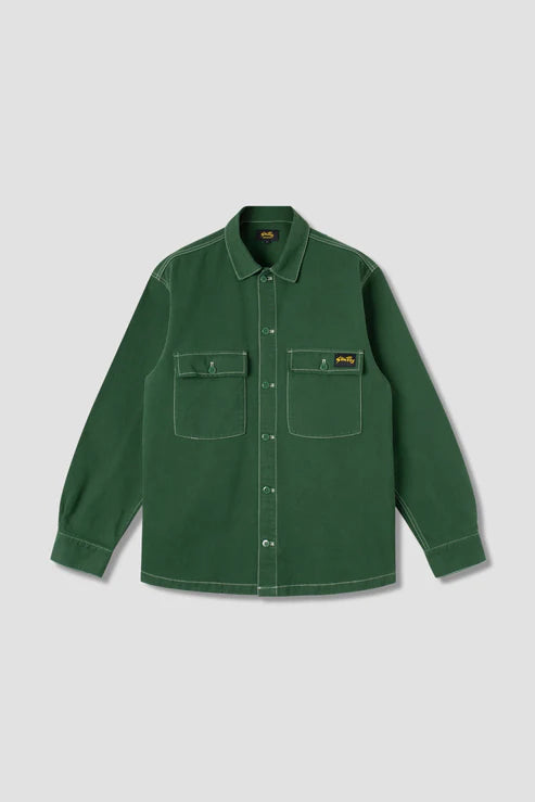 CPO SHIRT - Racing Green Bedford Cord