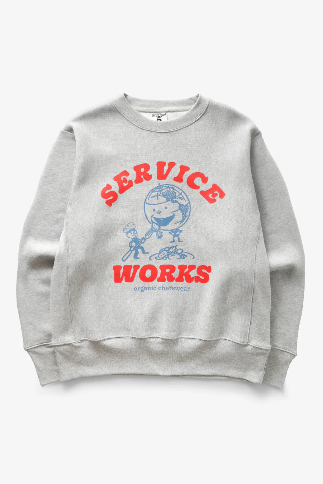 Organic Chefswear Crewneck - Marl Grey