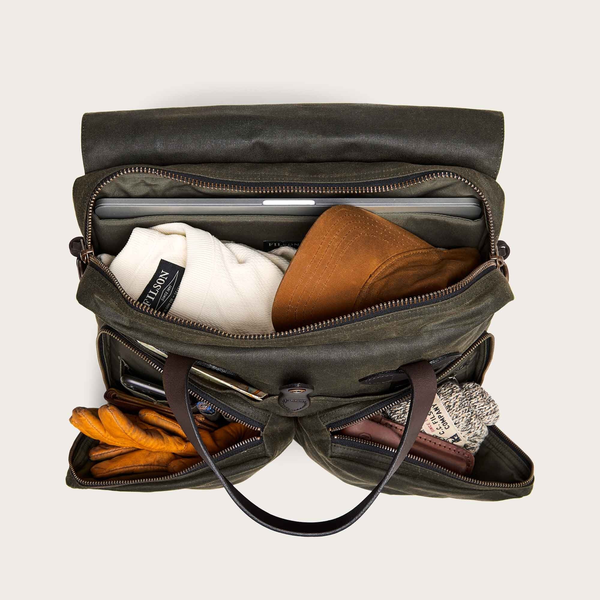 24 Hour Tin Cloth Briefcase - Otter Green