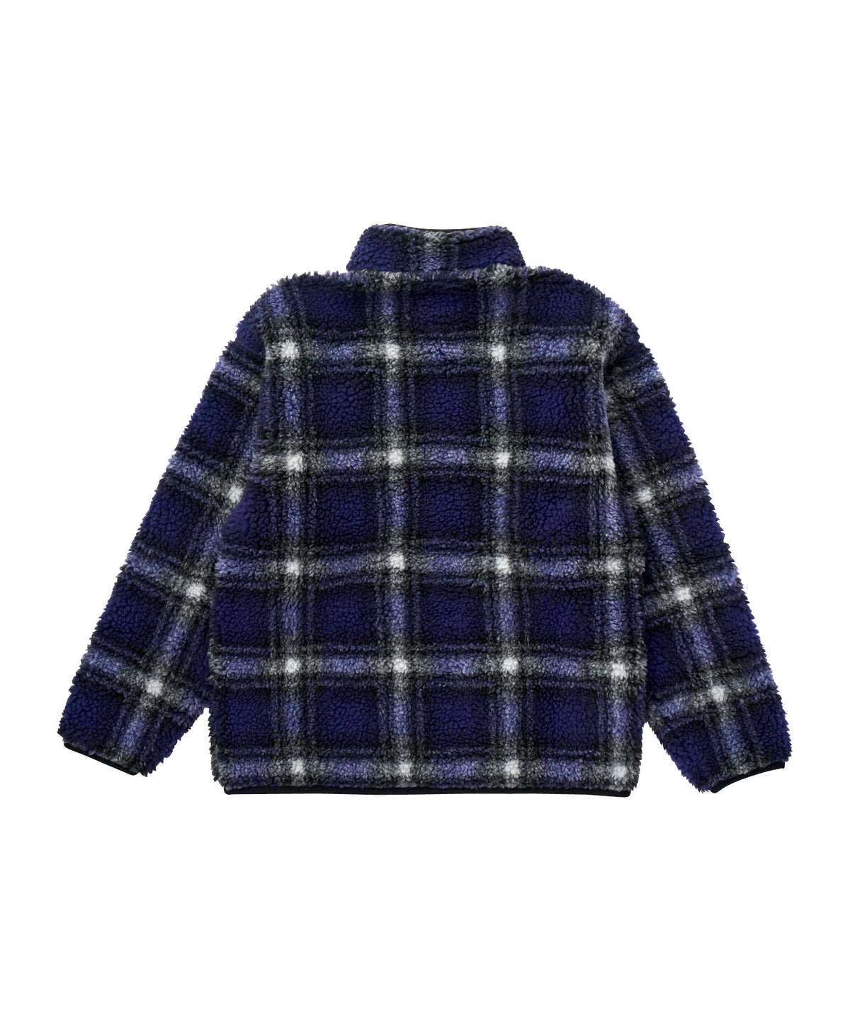 SHADOW PLAID SHERPA JACKET