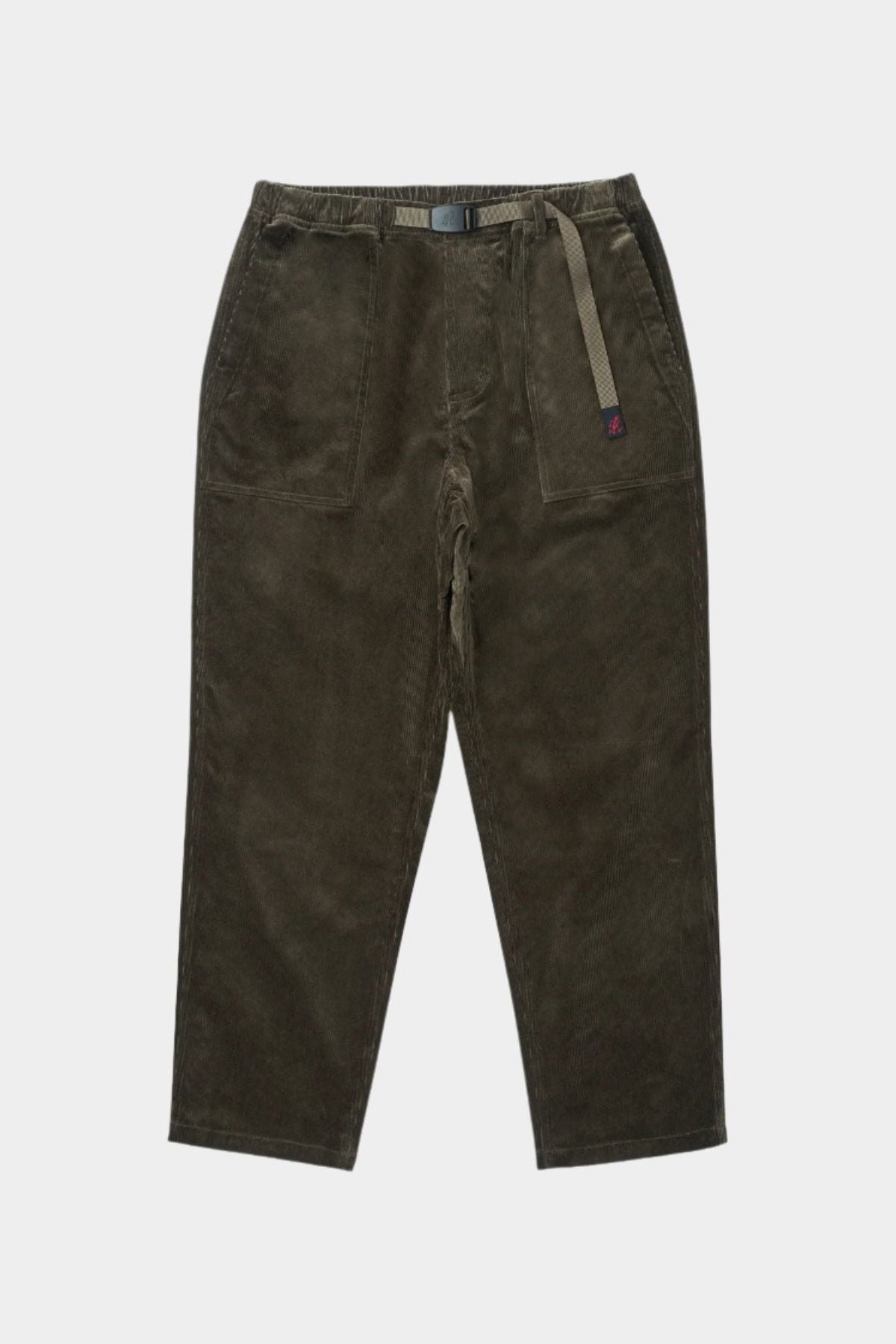 CORDUROY LOOSE TAPERED RIDGE PANT - OLIVE