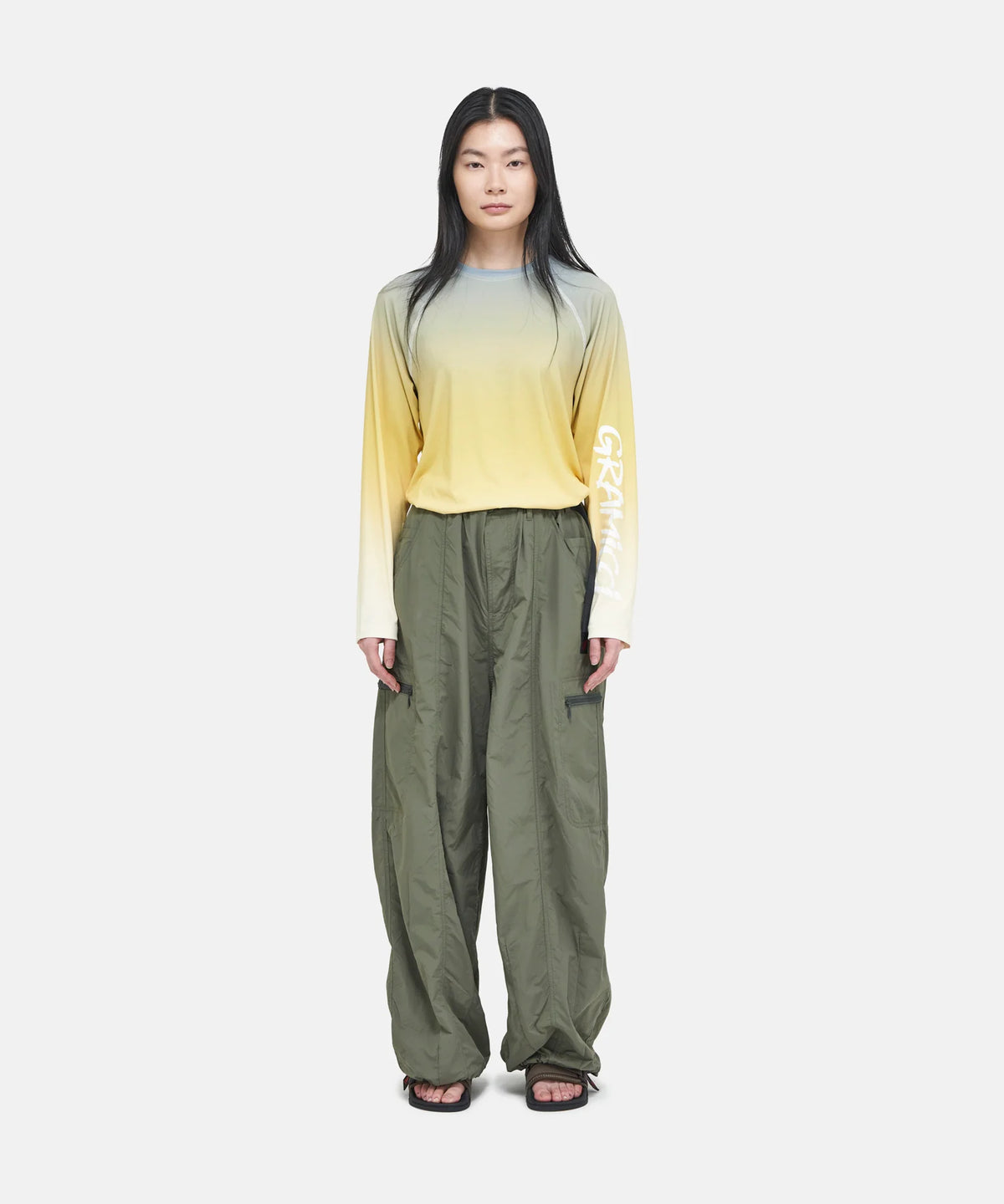 Gramicci UPF-Shield Long Sleeve Top - Gradation Yellow